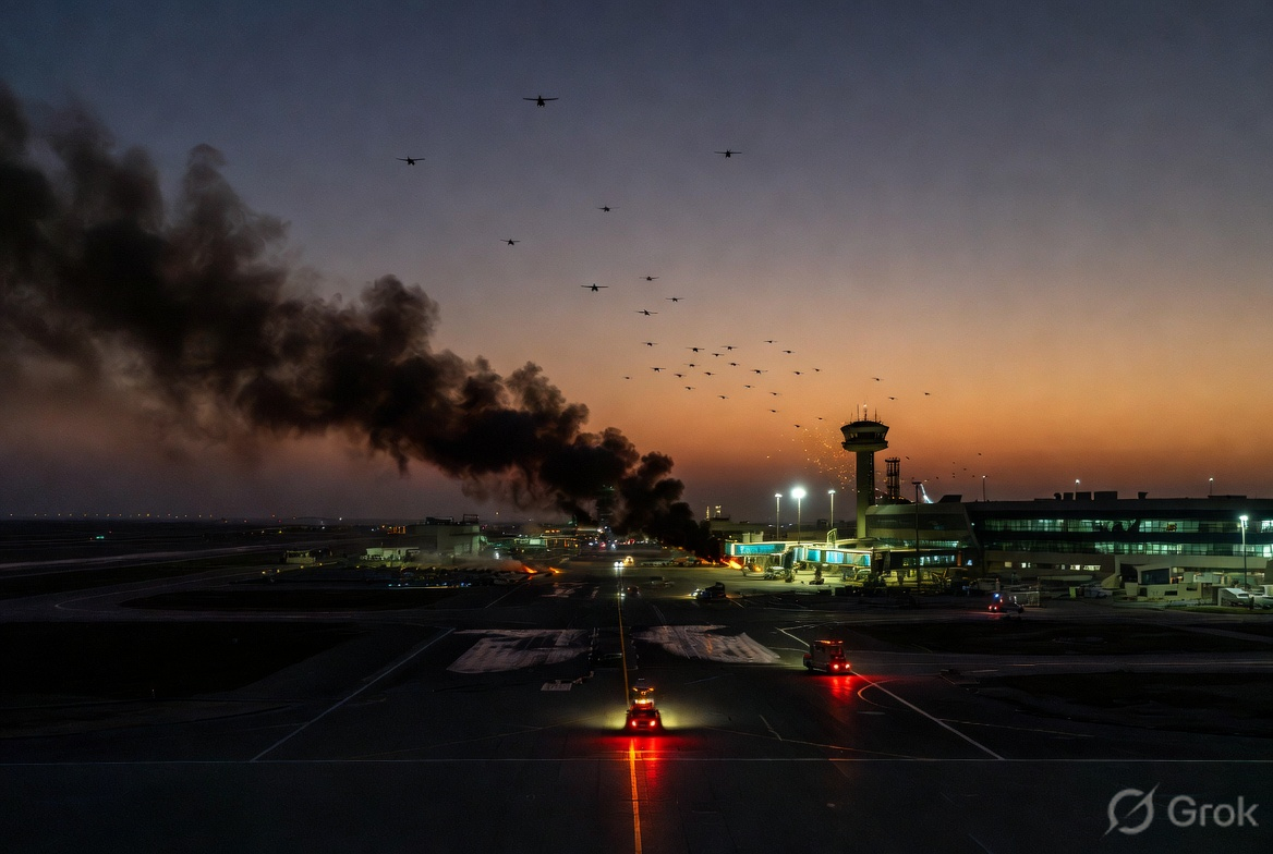 Image related to Kuwait Airport Hit by Iranian Drone in Escalating Gulf War